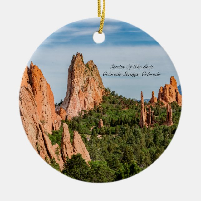 Cathedral Spires Formations Colorado Ornament (Front)
