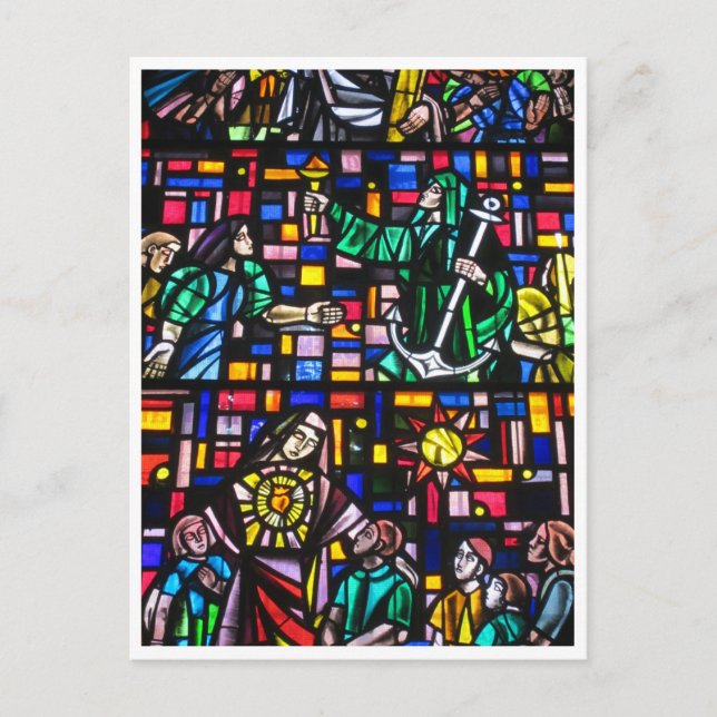 cathedral stained glass postcard (Front)