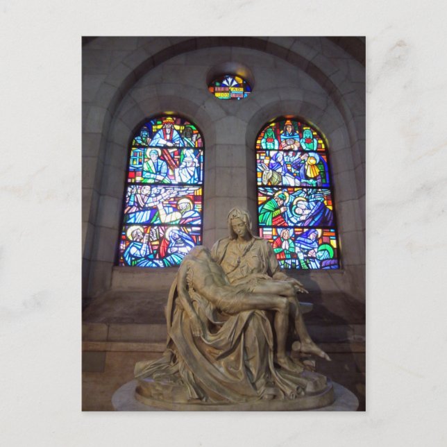 cathedral statue postcard (Front)
