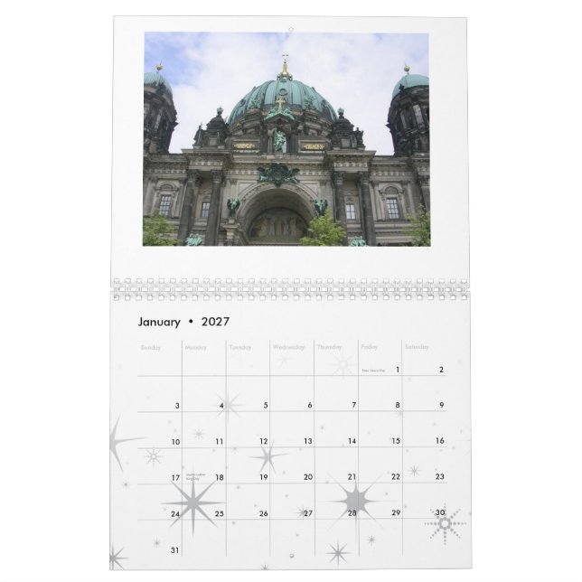 Cathedral Views from Germany Calendar (Jan 2027)
