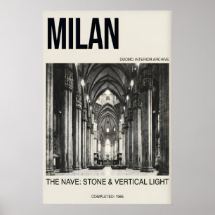 Cathedral Wall Art Milan Duomo Interior
