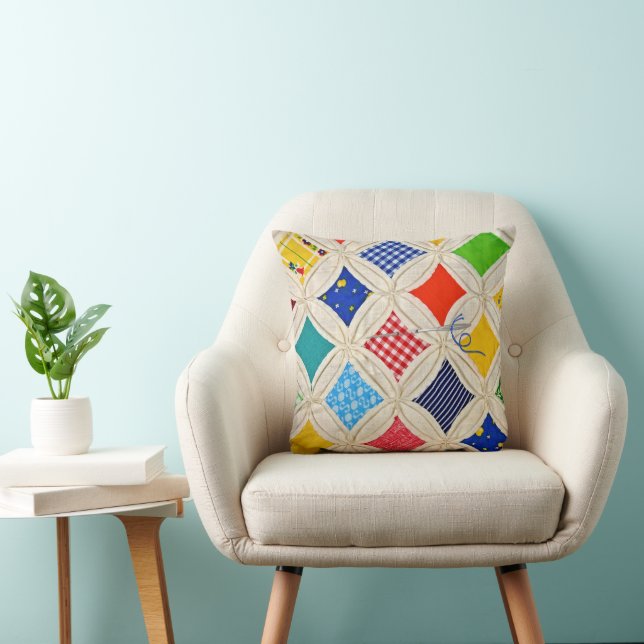 Cathedral Window Quilt With Needle Cushion (Chair)