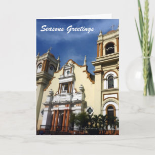 cathedral xmas greetings holiday card