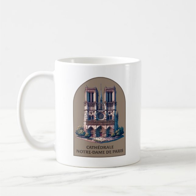 Cathédrale Notre-Dame de Paris Coffee Mug (Left)