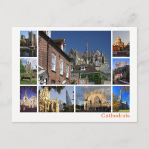 Cathedrals multi-image postcard