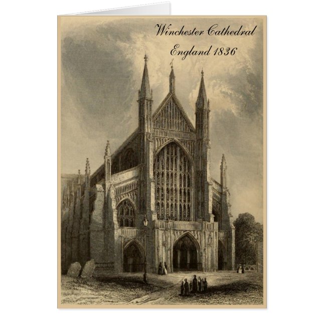 Cathedrals of England Series: Winchester 1836 (Front)