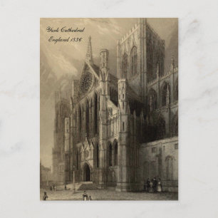Cathedrals of England Series: York 1836 Postcard