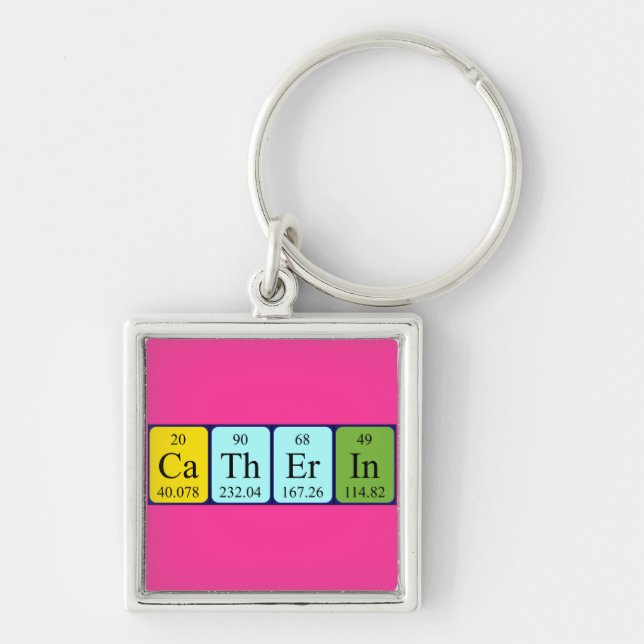 Catherin periodic table name keyring (Front)
