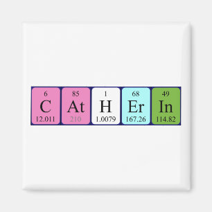 Catherin periodic table name magnet