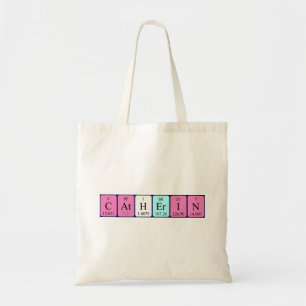 Catherin periodic table name tote bag