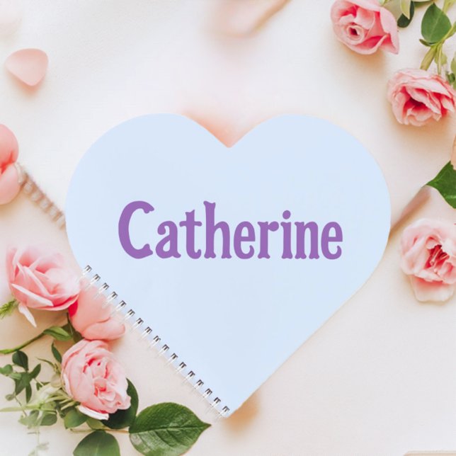 Catherine Aqua Mint Heart Notebook (Catherine Aqua Heart Notebook)