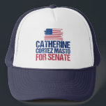 Catherine Cortez Masto for Senate Nevada Election Trucker Hat<br><div class="desc">Catherine Cortez Masto for U.S. Senate. A Nevada Democrat political hat with the American flag in red,  white,  and blue. Vote for Cortez-Masto for Senator in the 2022 midterm election.</div>