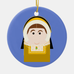 Catherine Howard Tudor Queen Ceramic Tree Decoration