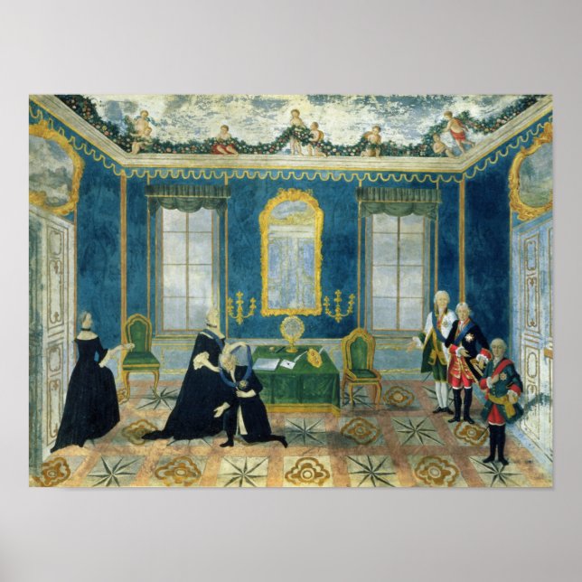 Catherine II recalling Chancellor Alexey Poster (Front)
