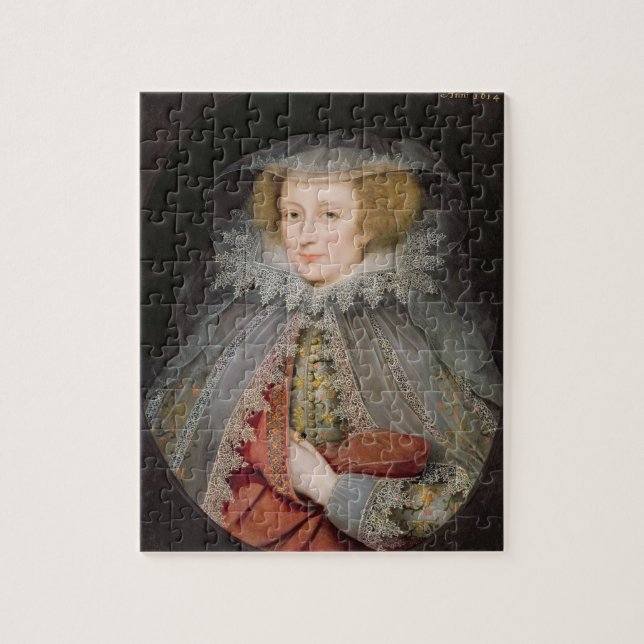 Catherine Killigrew, Lady Jermyn, 1614 (oil on pan Jigsaw Puzzle (Vertical)