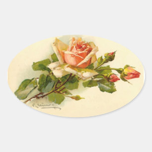 Catherine Klein's Rose Branch Oval Sticker