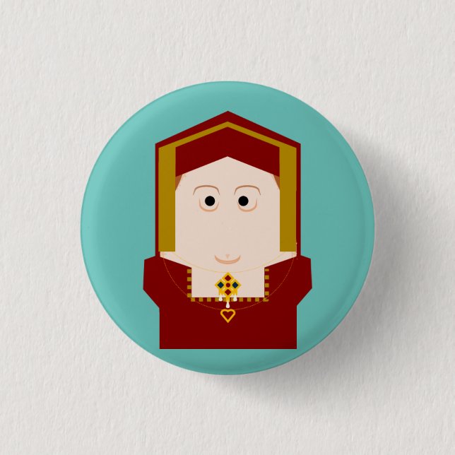 Catherine of Aragon 3 Cm Round Badge (Front)