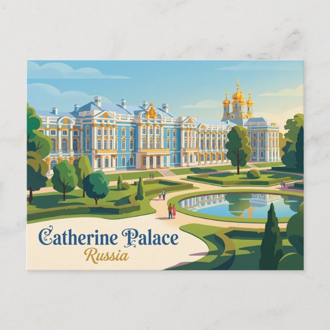 Catherine Palace Russia Postcard (Front)