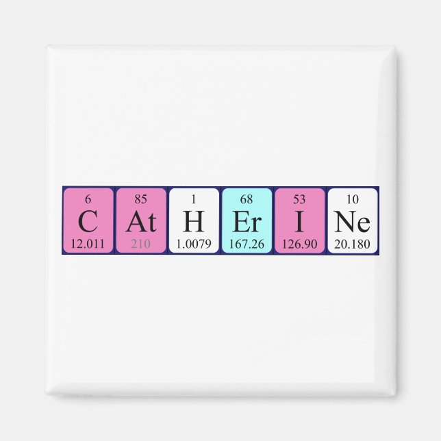 Catherine periodic table name magnet (Front)