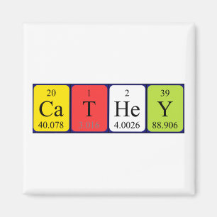 Cathey periodic table name magnet