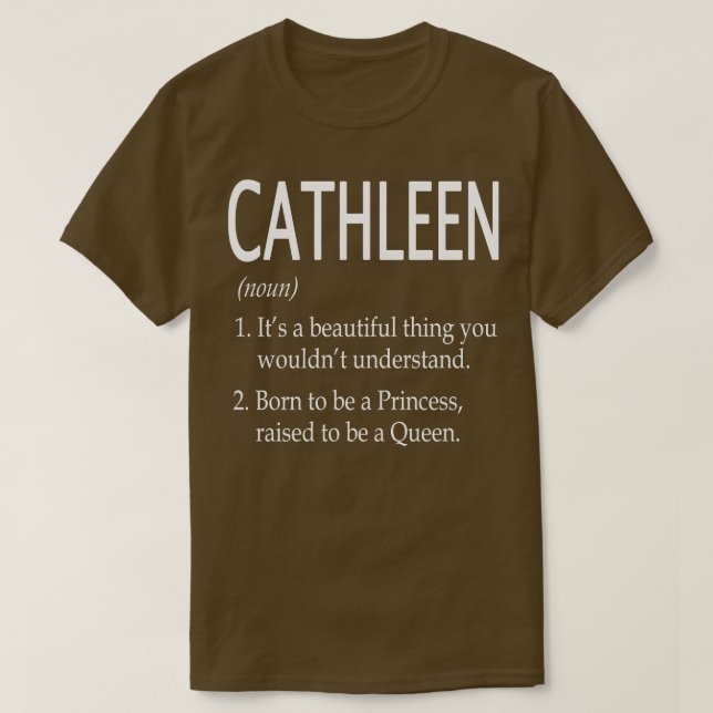 Cathleen Name Gift T-Shirt (Design Front)