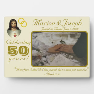  Catholic 50 Golden Anniversary Photo Plaque