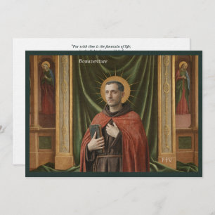 Catholic Art Postcard Saint Bonaventure