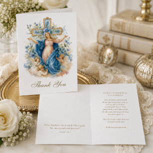 Catholic Assumption of Mary Wedding Thank You Card