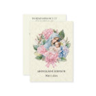 Catholic Baby Girl  Baptism Remembrance Holy Card