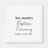 Catholic baptism ceremony name date simple minimal