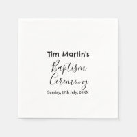 Catholic baptism ceremony name date simple minimal