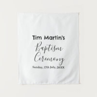 Catholic baptism ceremony name date simple minimal