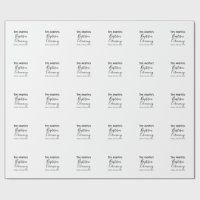 Catholic baptism ceremony name date simple minimal
