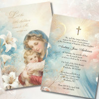 Catholic Baptism Christening Pastel Floral