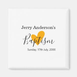 Catholic baptism kids modern simple QR minimal Magnet