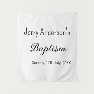 Catholic baptism kids modern simple QR minimal Tapestry
