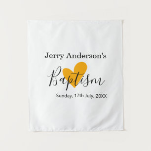 Catholic baptism kids modern simple QR minimal Tapestry