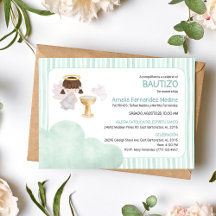 Catholic Baptism Watercolor Cute Angel Girl
