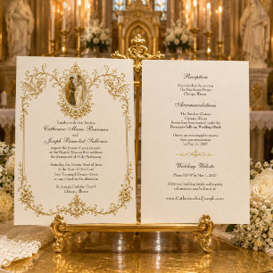 Catholic Betrothal of Mary and Joseph Wedding Invitation