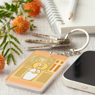 Catholic Bishop Eucharist Christian Faith Key Ring