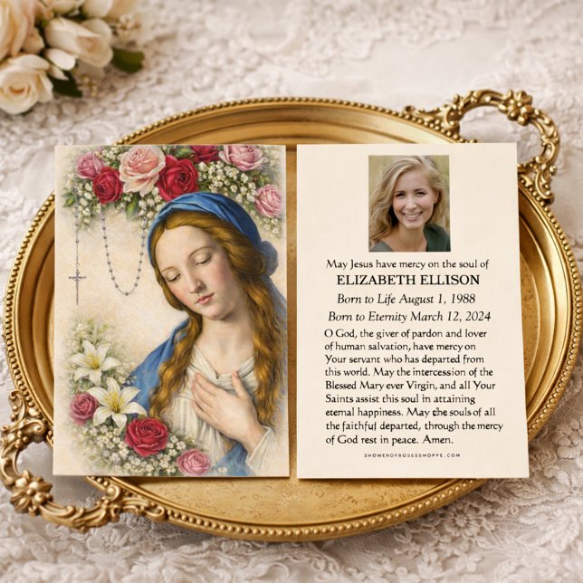 Catholic Blessed Mary Madonna Funeral Memorial (Creator Uploaded)