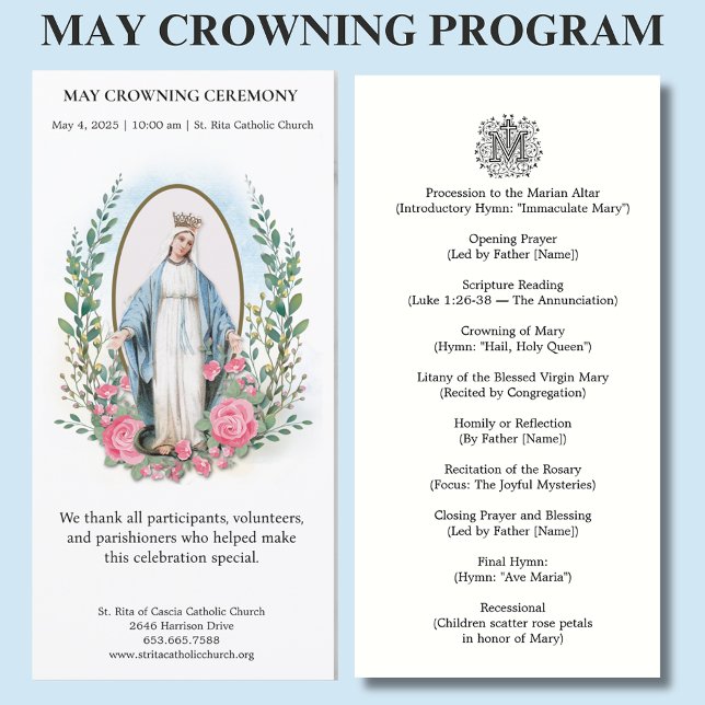 Catholic Blessed Mary May Crowning Ceremony (Creator Uploaded)