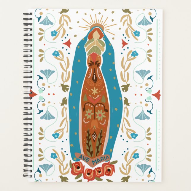 Catholic Blessed Mother Ave Maria  Planner (Front)