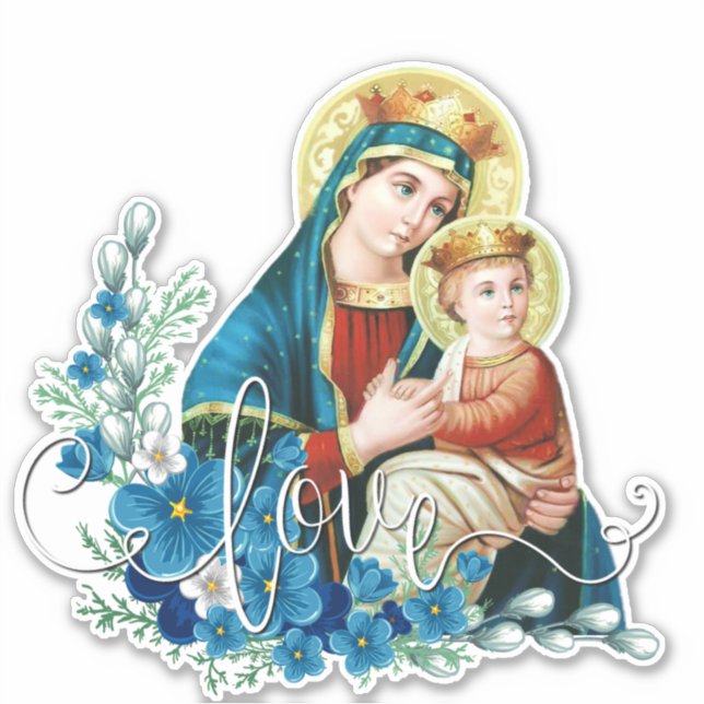 Catholic Blessed Virgin Mary Jesus Religious (Front)