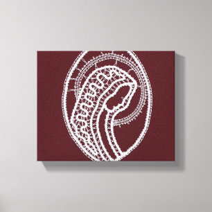 Catholic Blessed Virgin Mary, lace Canvas Print