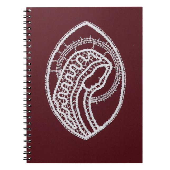 Catholic Blessed Virgin Mary, lace  Notebook (Front)