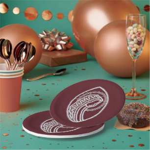 Catholic Blessed Virgin Mary, lace Paper Plate