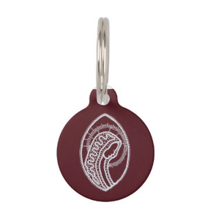 Catholic Blessed Virgin Mary, lace Pet Tag