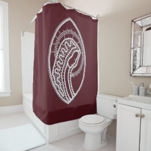 Catholic Blessed Virgin Mary, lace Shower Curtain