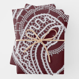 Catholic Blessed Virgin Mary, lace  Wrapping Paper Sheet